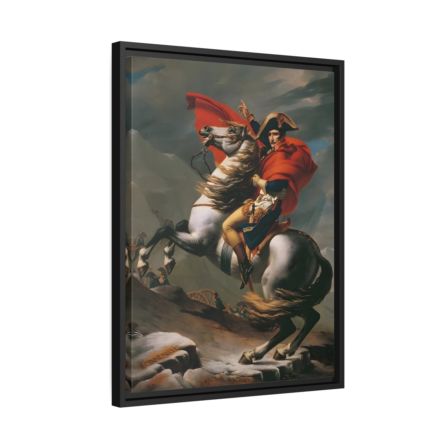 Napoleon Crossing Alps Canvas Prints - Jacques Louis David Wall Art