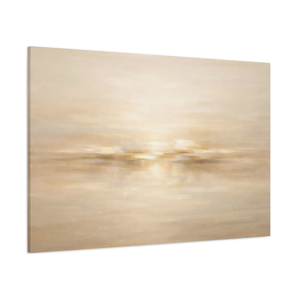 Main Mockup. Nature Abstract Horizon Warm Abstract shown as stretched canvas wall art