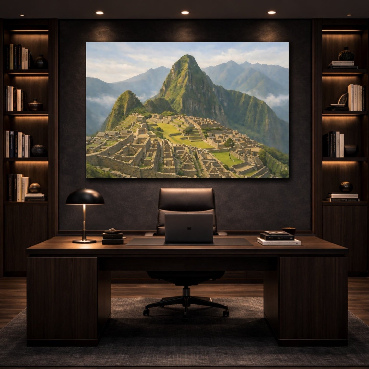 Nature Ancient City Machu Picchu Landscape - Canvas Wall Art Print - YesArtYes