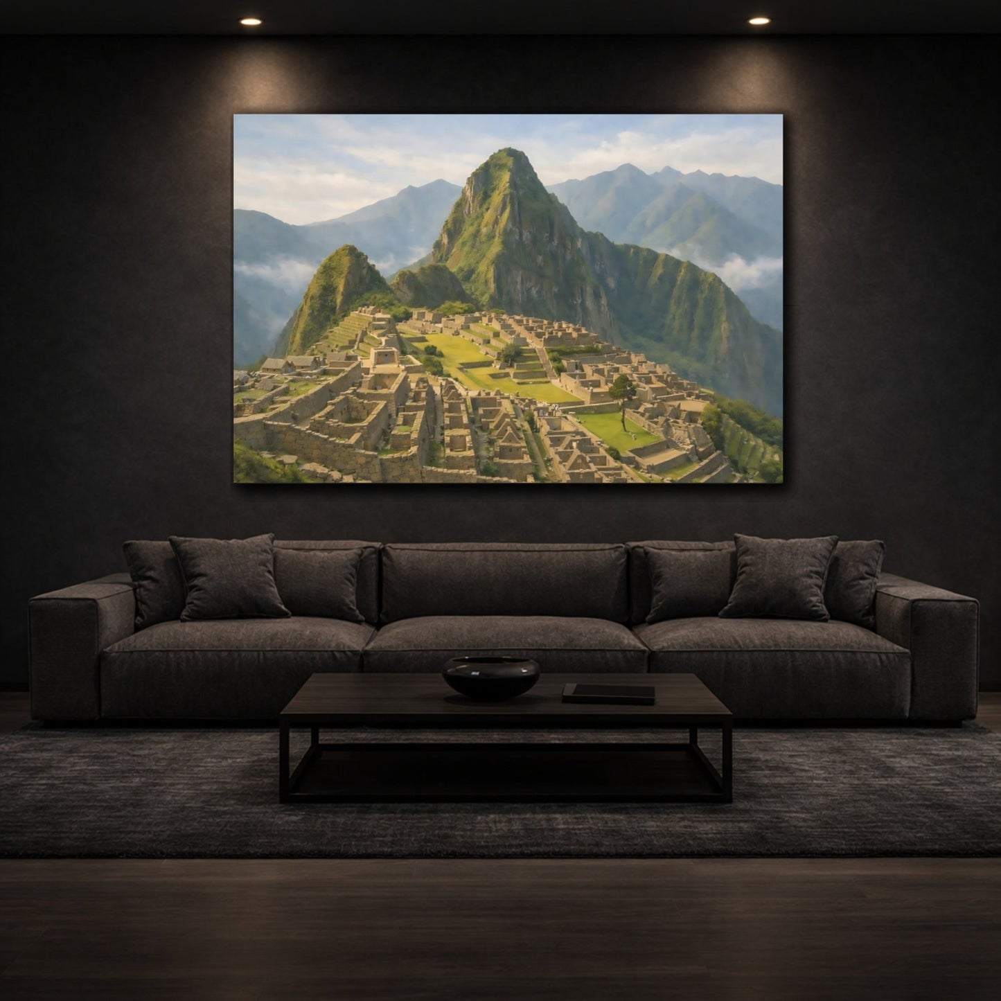 Nature Ancient City Machu Picchu Landscape - Canvas Wall Art Print - YesArtYes