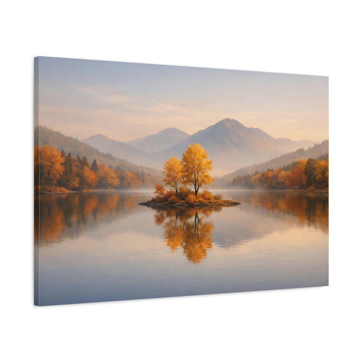 Nature Autumn Trees Golden - Canvas Wall Art Print - YesArtYes