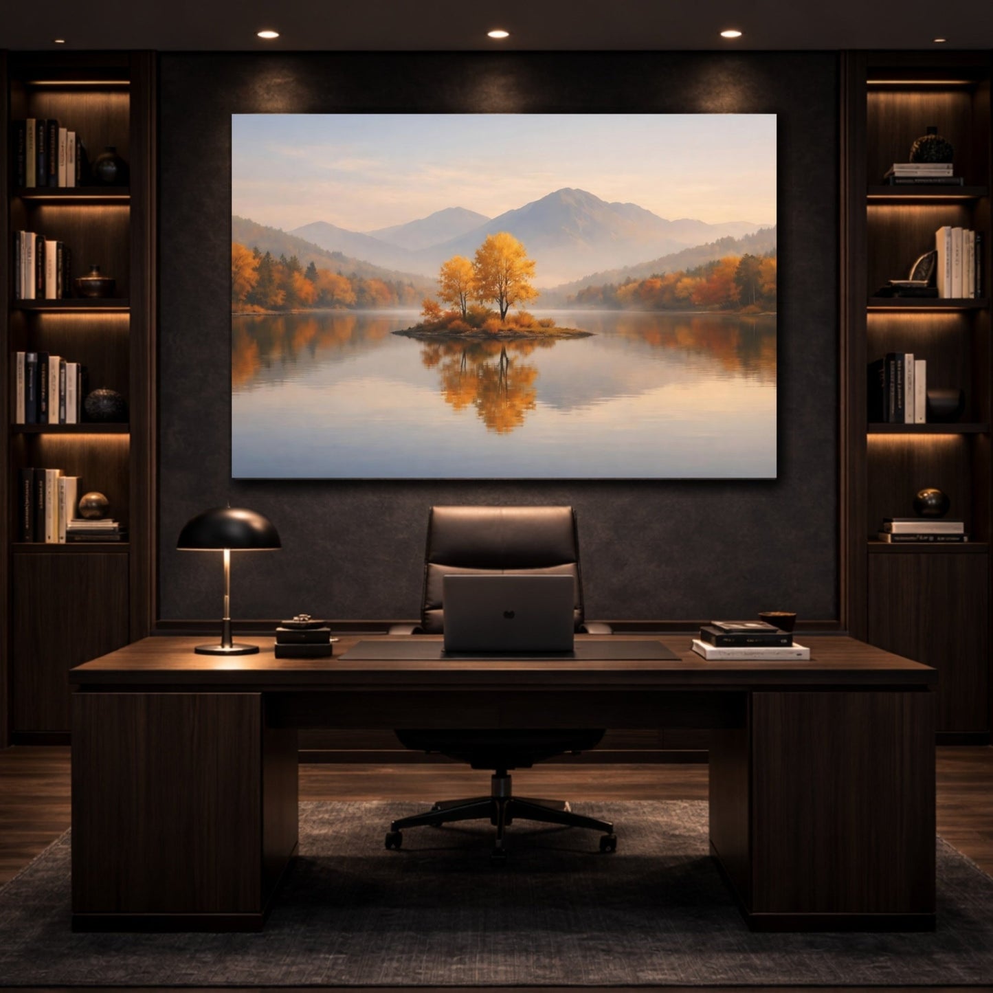 Nature Autumn Trees Golden - Canvas Wall Art Print - YesArtYes
