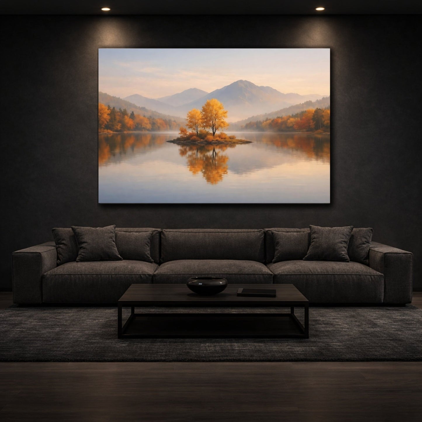 Nature Autumn Trees Golden - Canvas Wall Art Print - YesArtYes