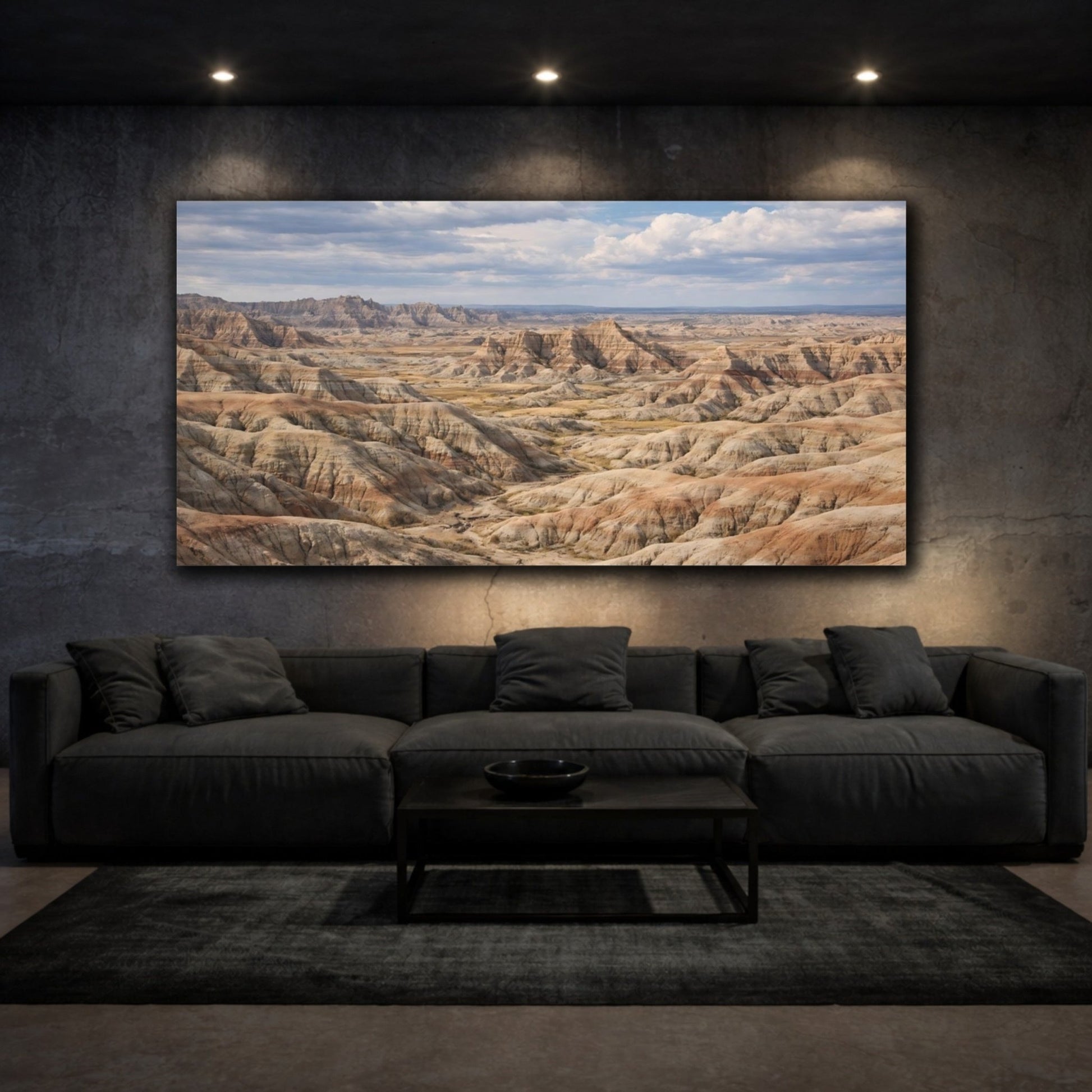 Nature Badlands Landscape - Canvas Wall Art Print - YesArtYes