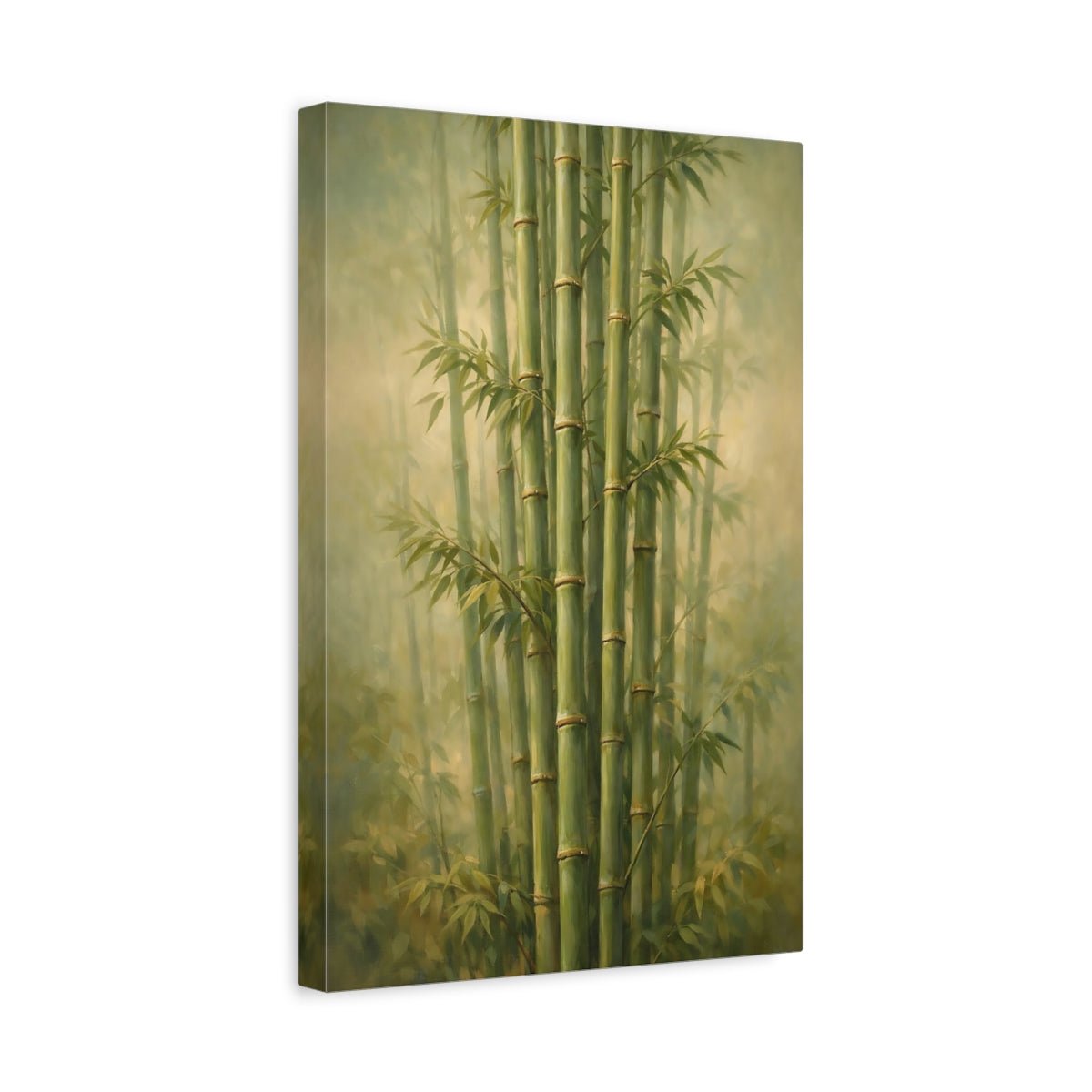 Nature Bamboo Forest Green - Canvas Wall Art Print - YesArtYes