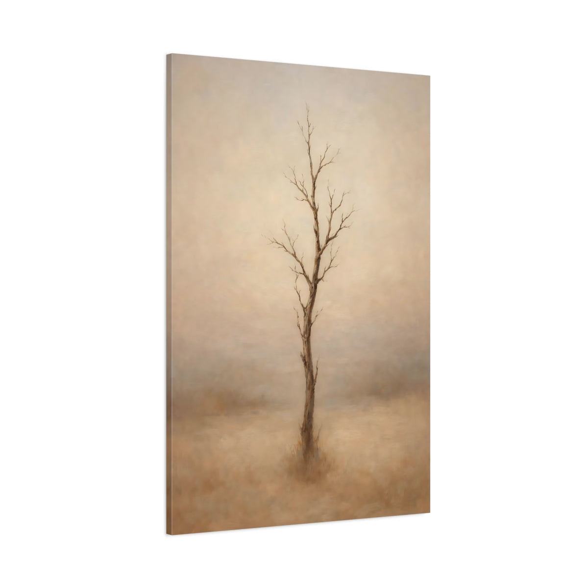Main Mockup. Nature Bare Tree Minimalist Bare Tree shown as stretched canvas wall art