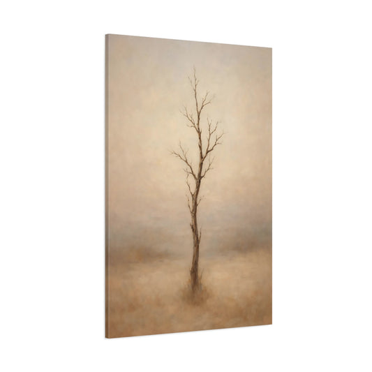 Main Mockup. Nature Bare Tree Minimalist Bare Tree shown as stretched canvas wall art