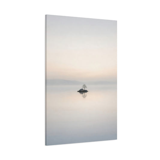 Main Mockup. Nature Bare Tree Minimalist Tree Landscape shown as stretched canvas wall art