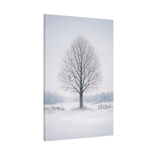 Nature Bare Tree Winter Tree shown as stretched canvas wall art