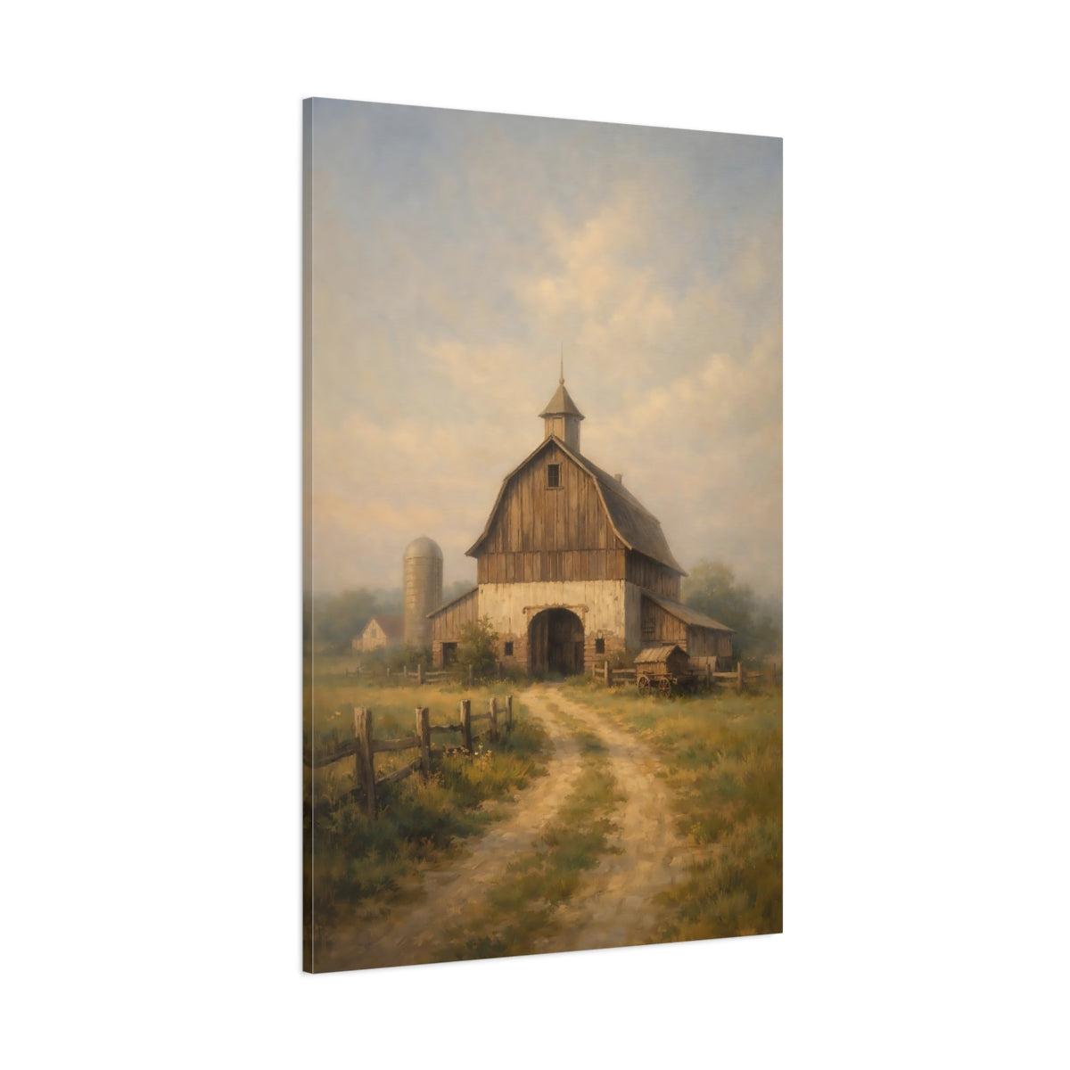 Main Mockup. Nature Barn Rustic Barn shown as stretched canvas wall art