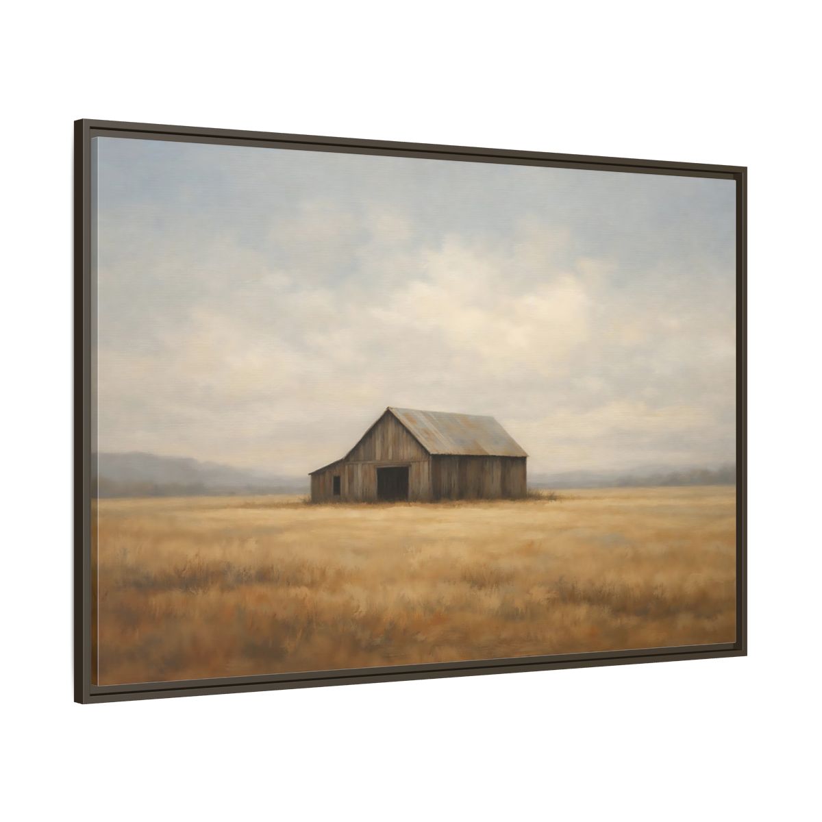 Main Mockup. Nature Barn Rustic Barn shown as stretched canvas wall art
