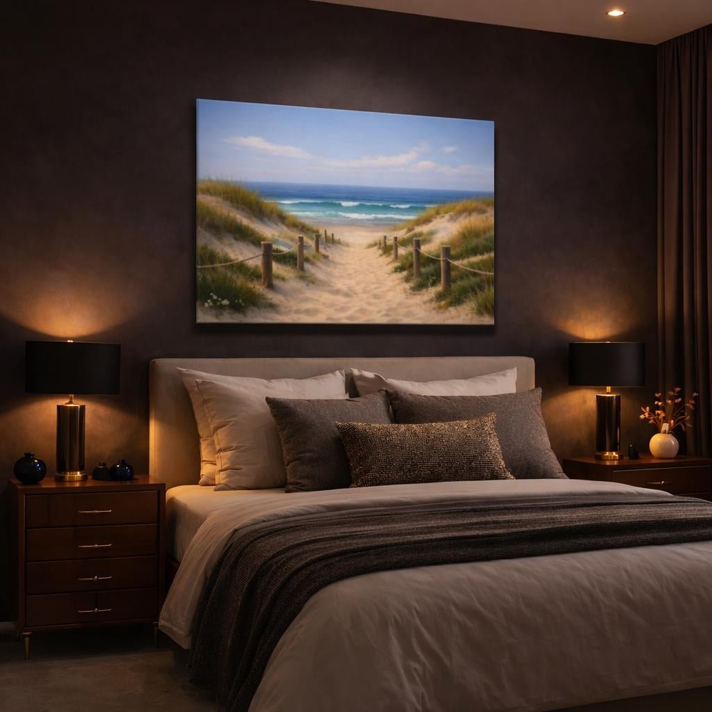 Nature Beach Path - Canvas Wall Art Print - YesArtYes