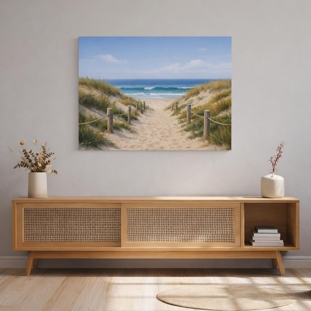 Nature Beach Path - Canvas Wall Art Print - YesArtYes
