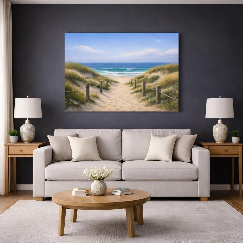 Nature Beach Path - Canvas Wall Art Print - YesArtYes