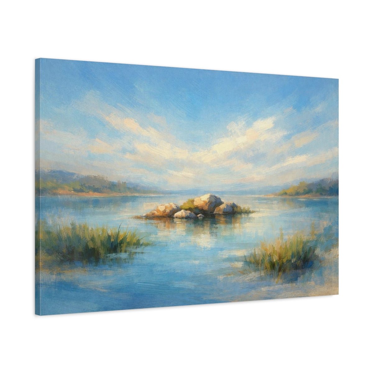 Nature Blue Landscape - Canvas Wall Art Print - YesArtYes