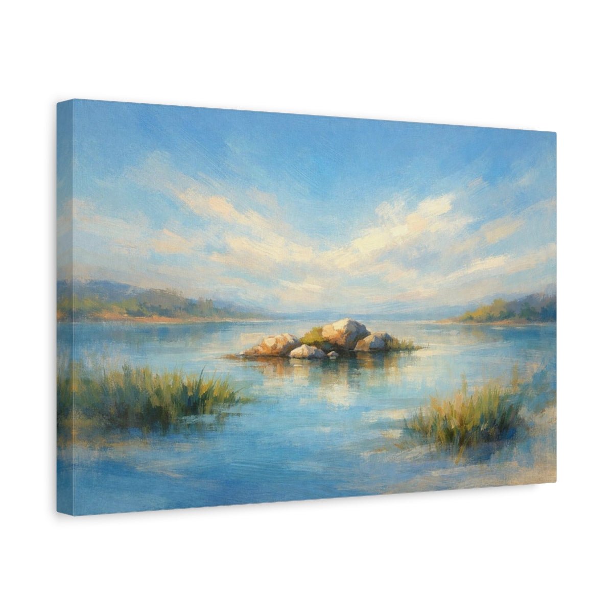 Nature Blue Landscape - Canvas Wall Art Print - YesArtYes