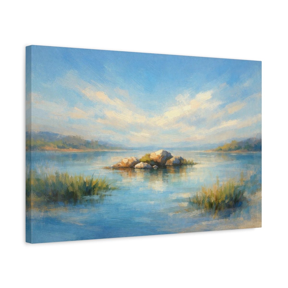 Nature Blue Landscape - Canvas Wall Art Print - YesArtYes