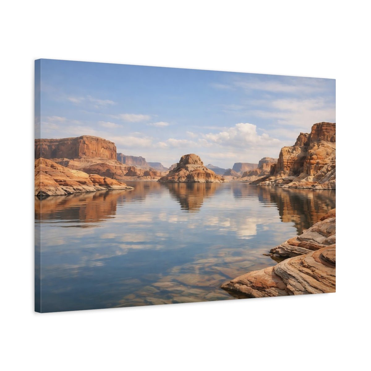 Nature Canyon Lake Landscape - Canvas Wall Art Print - YesArtYes