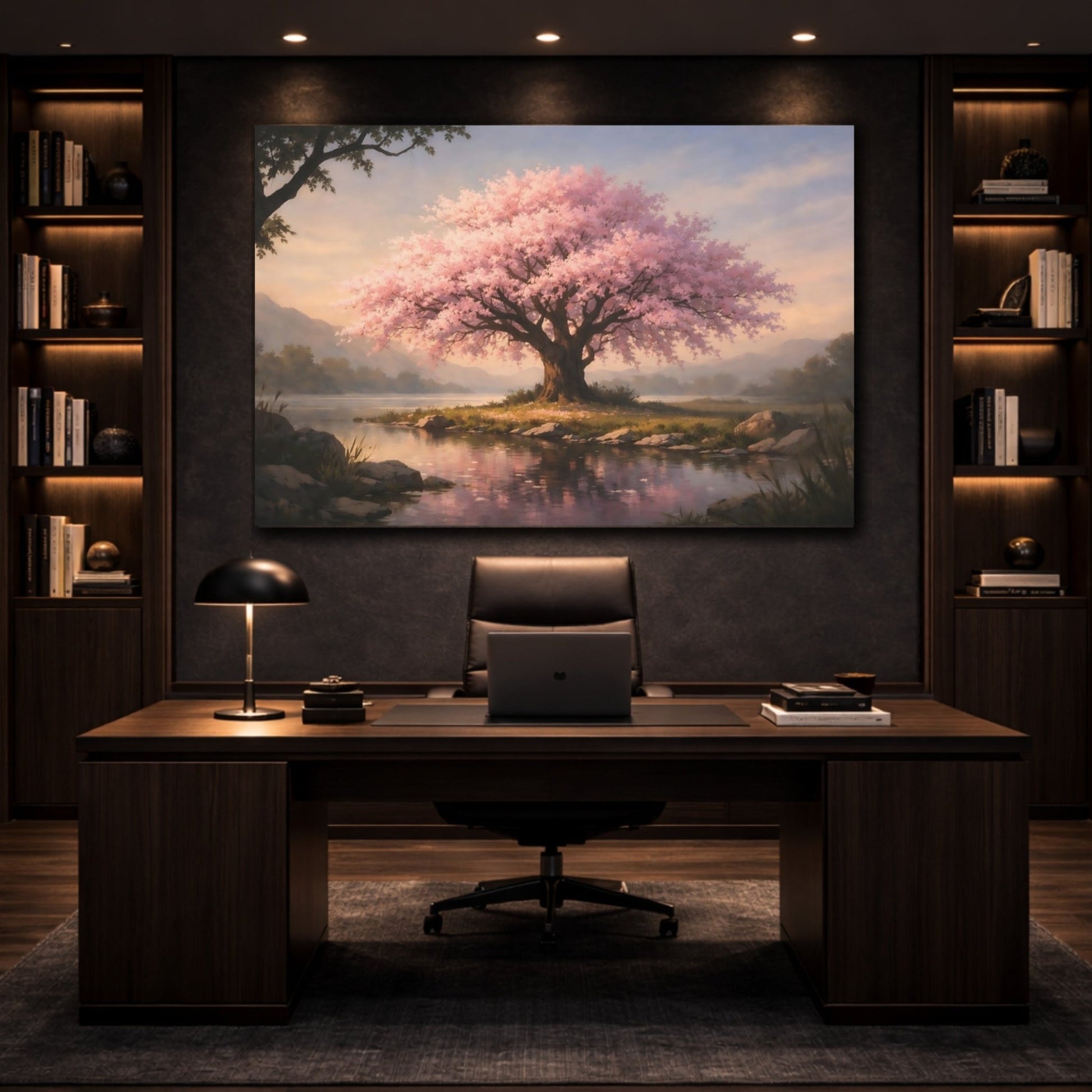 Nature Cherry Blossom Pink - Canvas Wall Art Print - YesArtYes