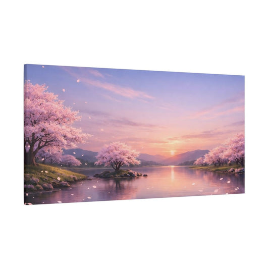Nature Cherry Blossoms Pink - Canvas Wall Art Print - YesArtYes