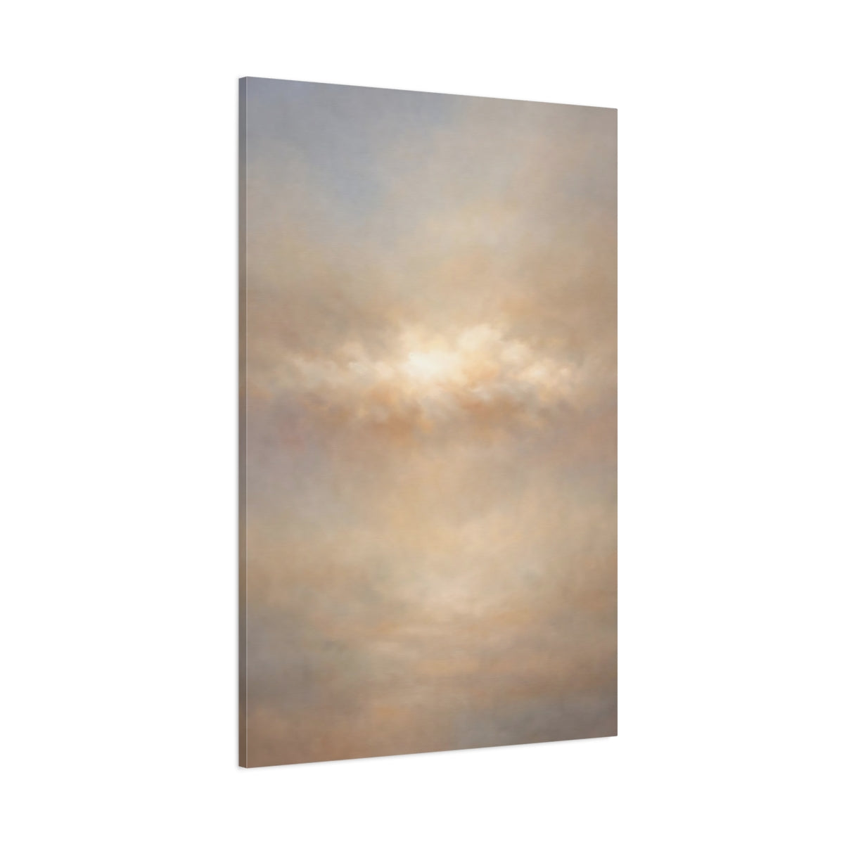 Main Mockup. Nature Cloudscape Neutral Cloudscape shown as stretched canvas wall art