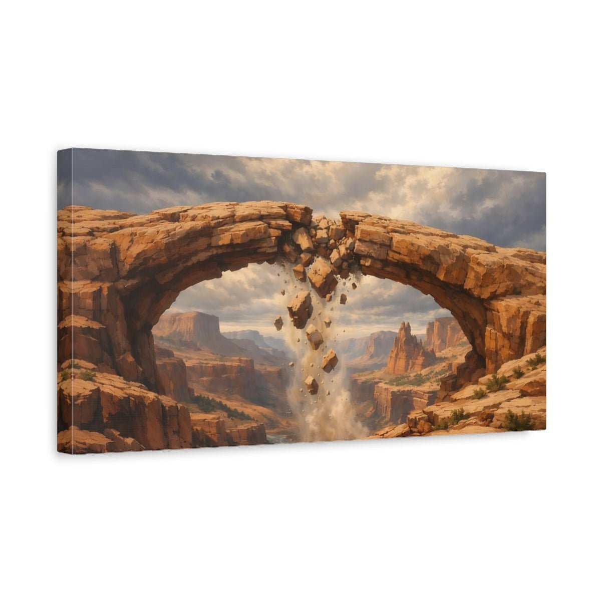 Nature Collapsing Arch Brown Canyon - Canvas Wall Art Print - YesArtYes
