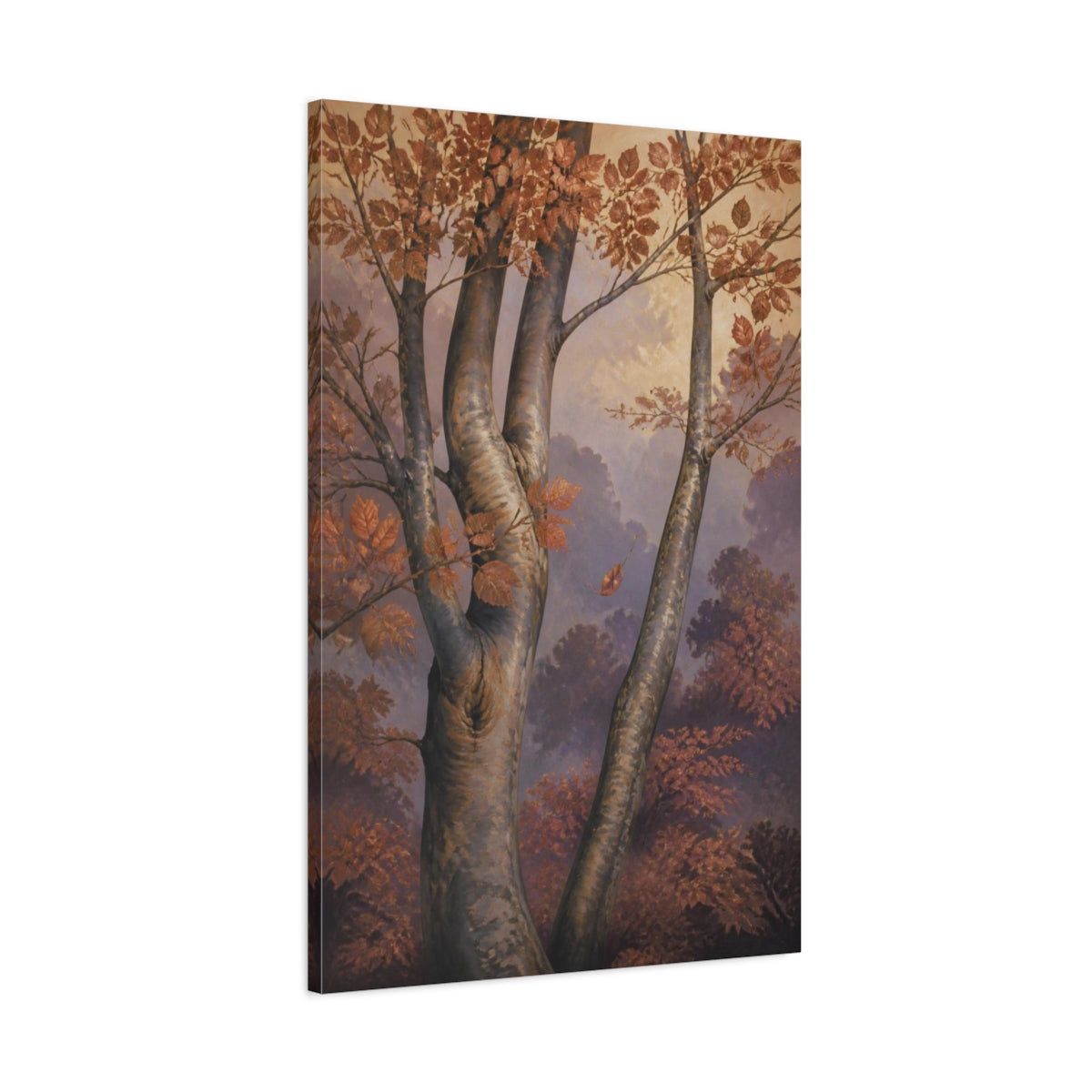 Main Mockup. Nature Copper Beech Canopy shown as canvas print