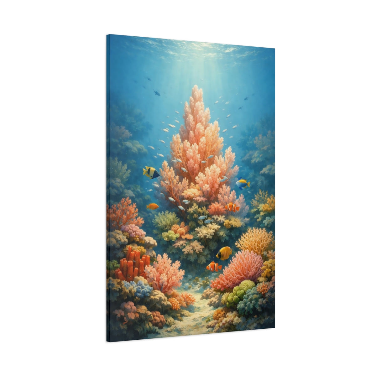 Nature Coral Reef Underwater Coral shown as stretched canvas wall art