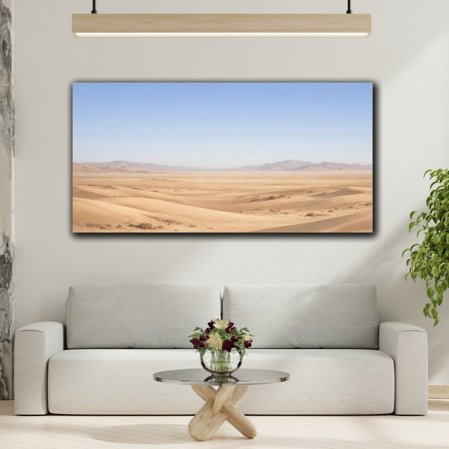 Nature Desert Dunes Sandy Landscape - Canvas Wall Art Print - YesArtYes