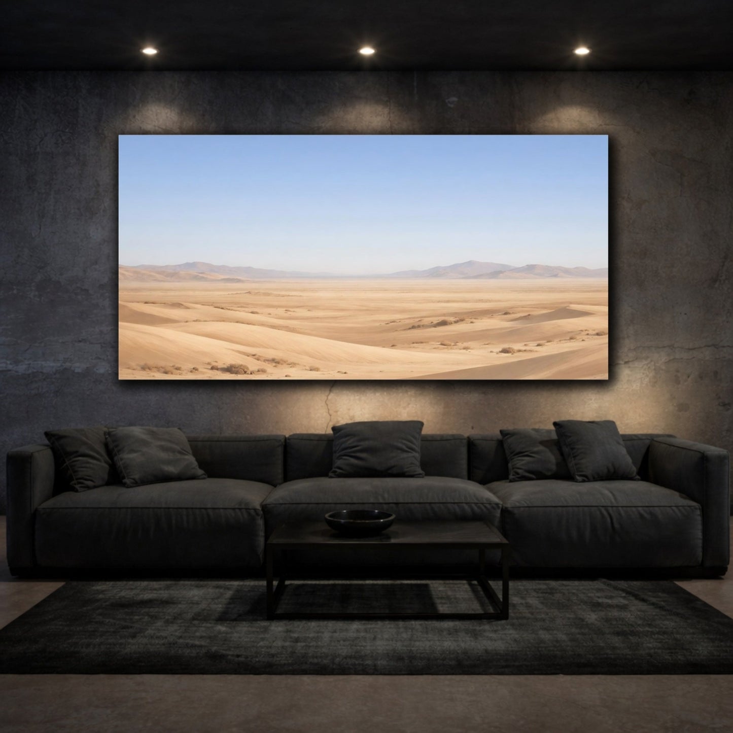 Nature Desert Dunes Sandy Landscape - Canvas Wall Art Print - YesArtYes