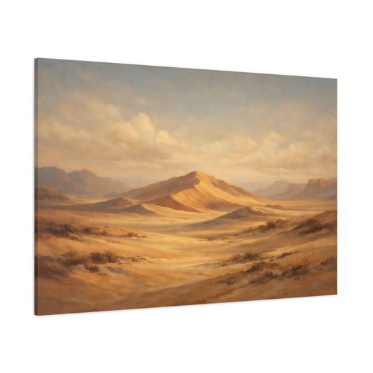 Main Mockup. Nature Desert Landscape Desert Landscape shown as stretched canvas wall art