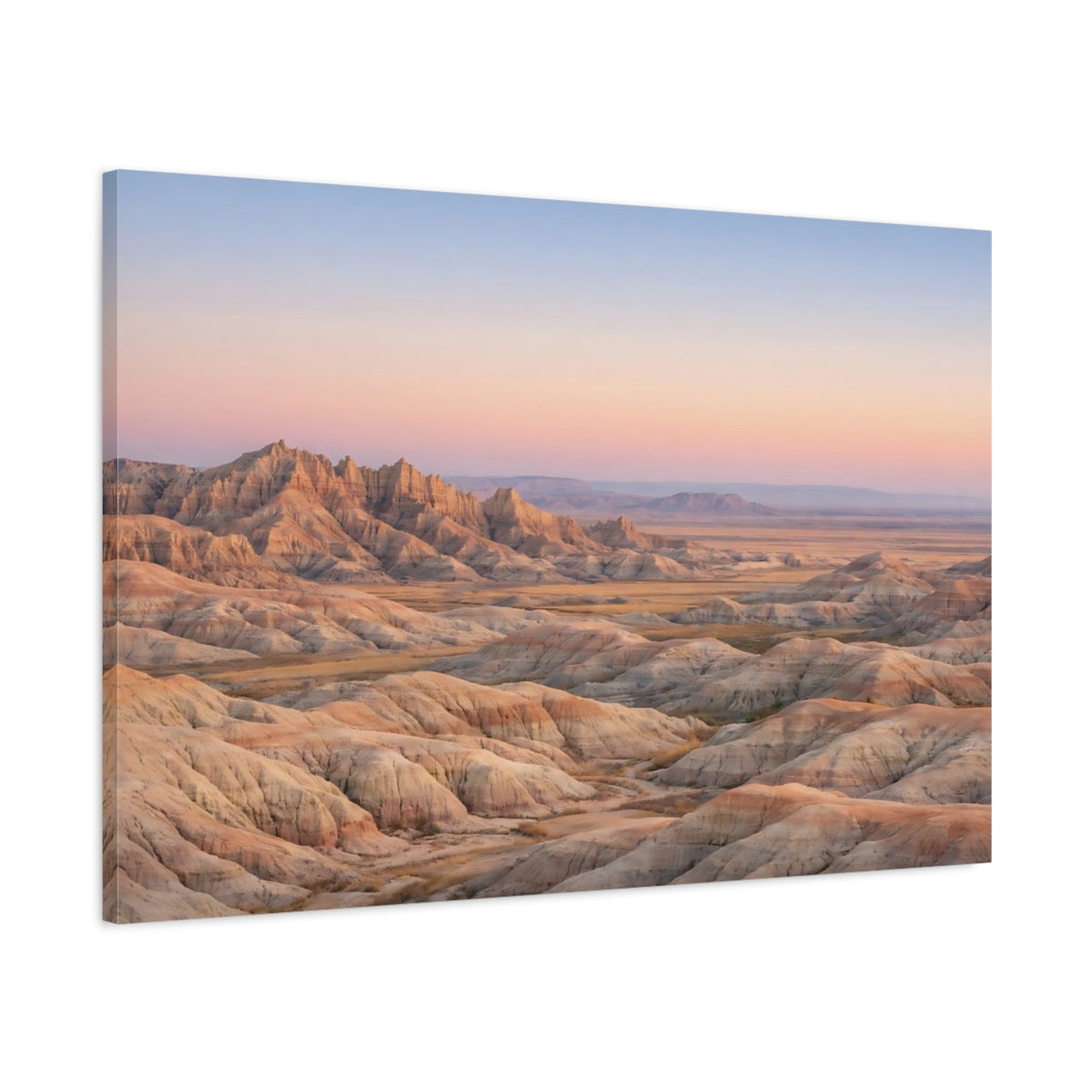 Main Mockup. Nature Desert Landscape Desert Landscape Sunset shown as stretched canvas wall art
