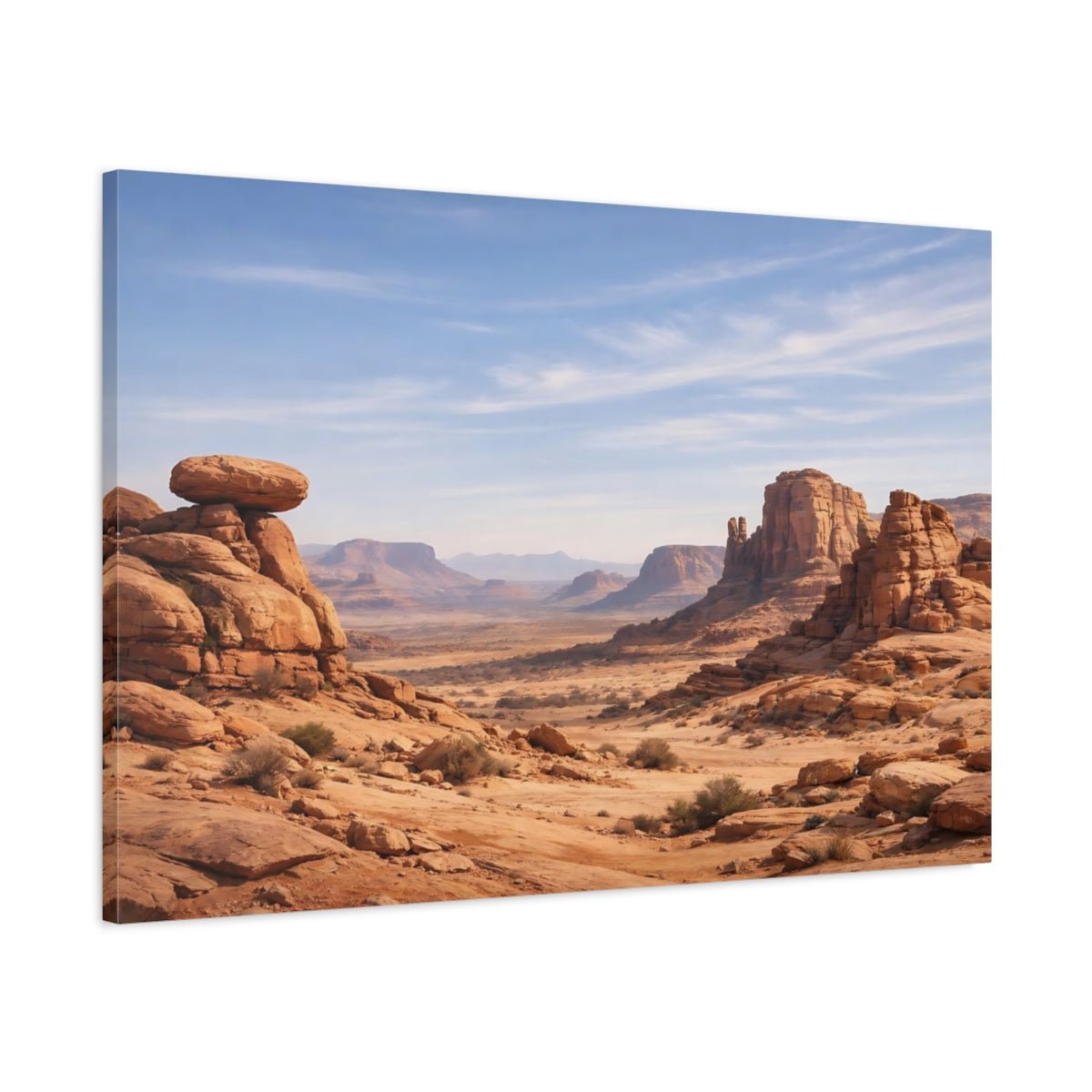 Nature Desert Landscape Orange - Canvas Wall Art Print - YesArtYes