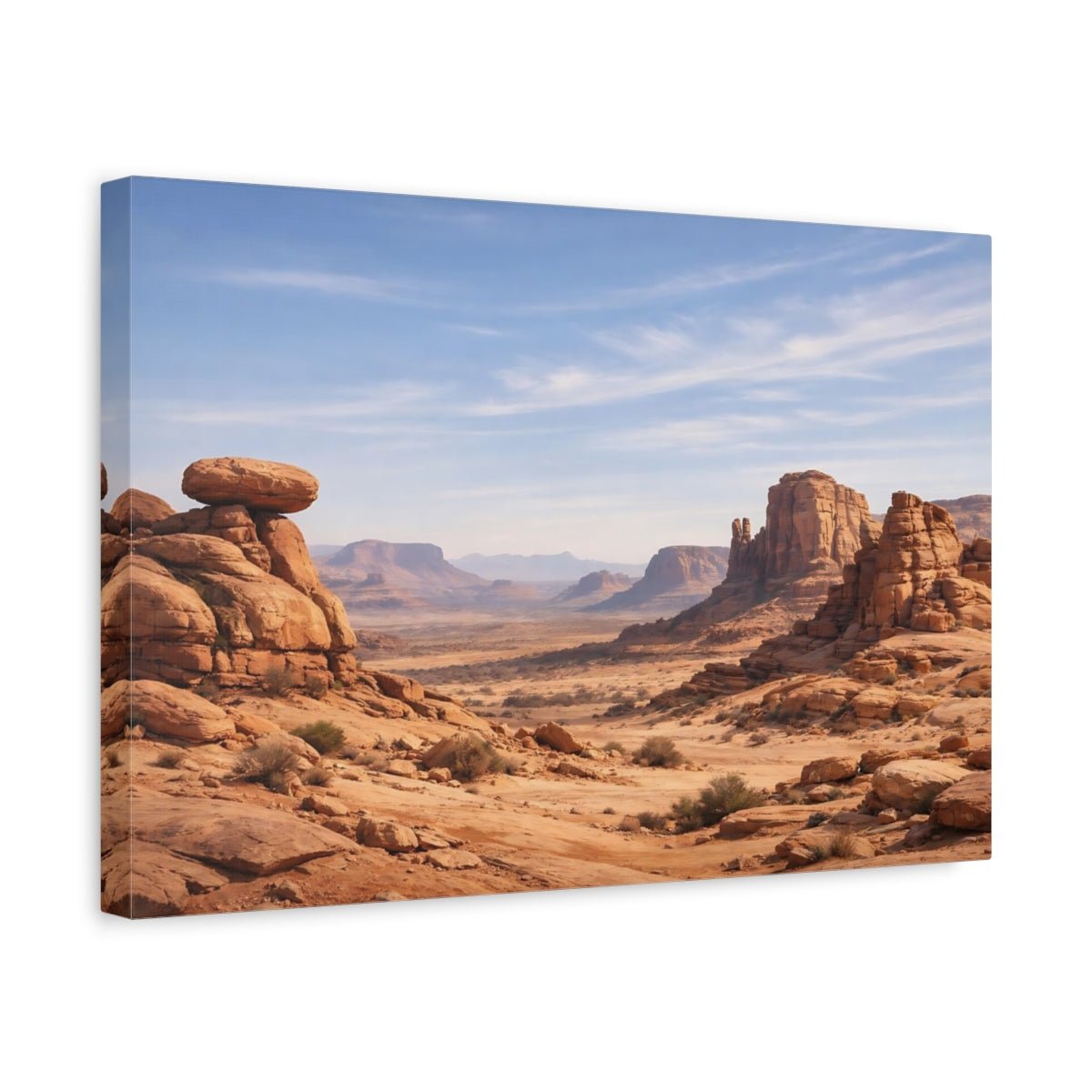 Nature Desert Landscape Orange - Canvas Wall Art Print - YesArtYes