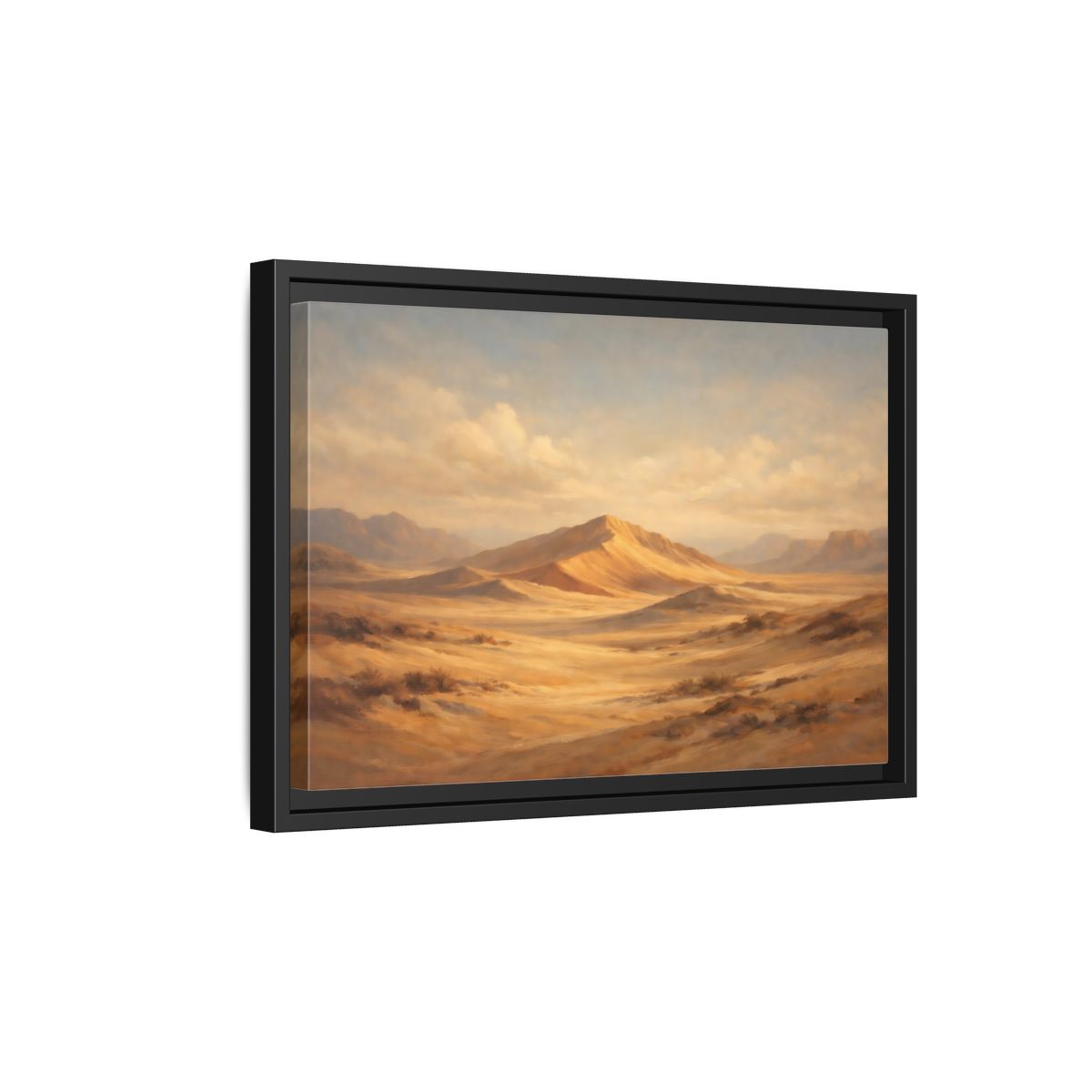 Side Mockup 6. Nature Desert Landscape Warm Desert Landscape shown as stretched canvas wall art