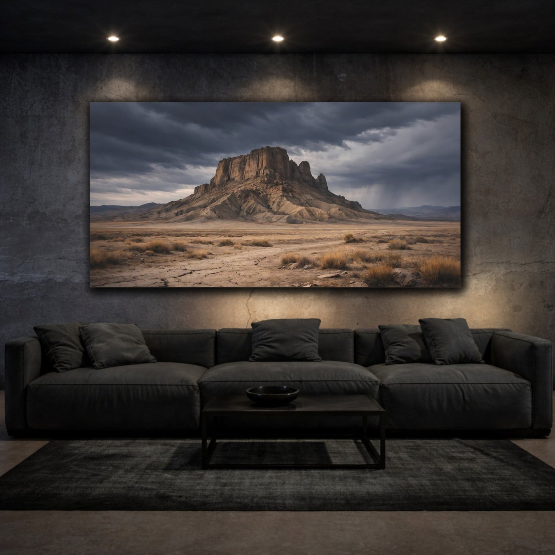 Nature Desert Mesa Landscape - Canvas Wall Art Print - YesArtYes