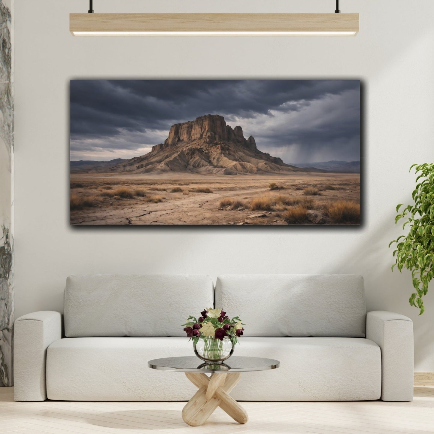 Nature Desert Mesa Landscape - Canvas Wall Art Print - YesArtYes