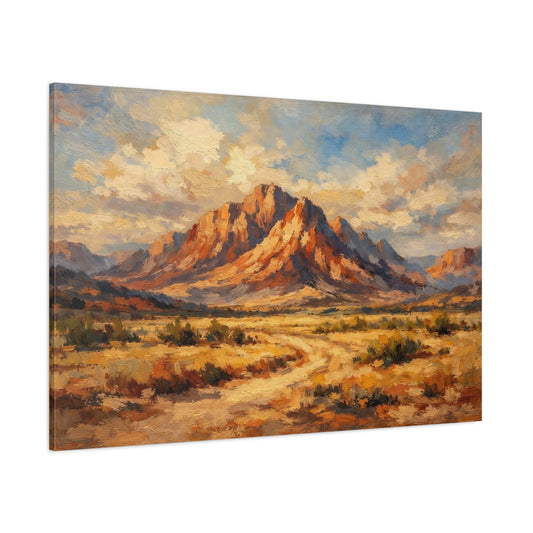 Main Mockup. Nature Desert Mountains Desert Mountain shown as stretched canvas wall art