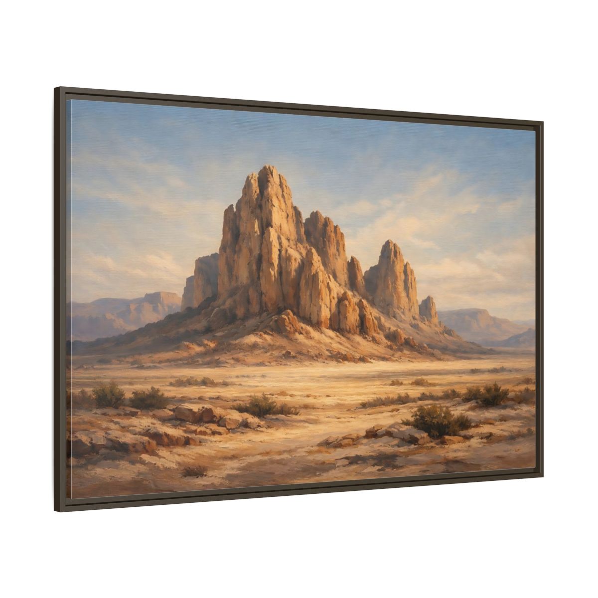 Main Mockup. Nature Desert Mountains Desert Mountain shown as stretched canvas wall art