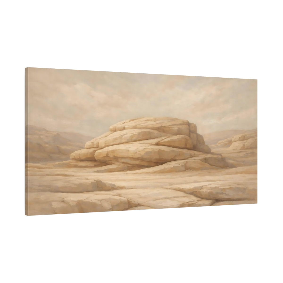 Main Mockup. Nature Desert Rocks Desert Landscape shown as stretched canvas wall art