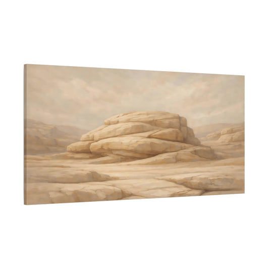 Main Mockup. Nature Desert Rocks Desert Landscape shown as stretched canvas wall art
