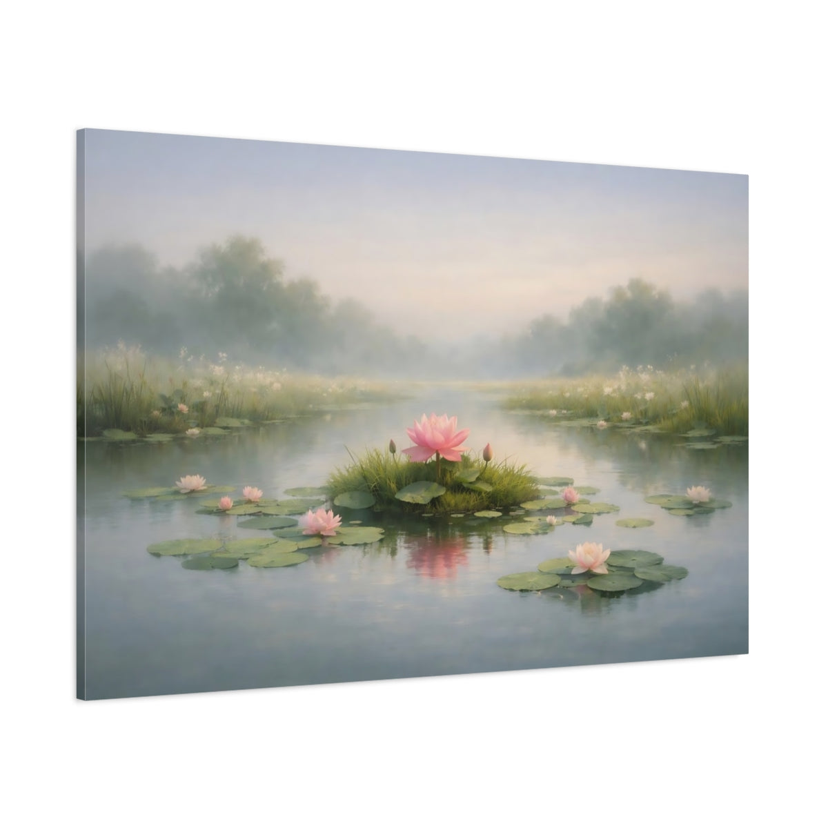 Nature Garden Calm shown as stretched canvas wall art