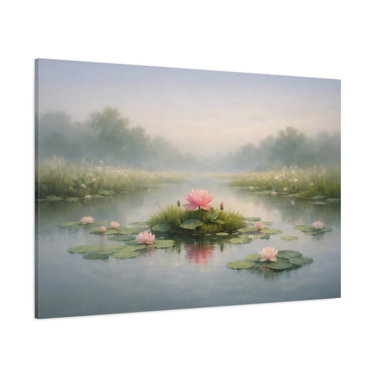 Nature Garden Calm shown as stretched canvas wall art