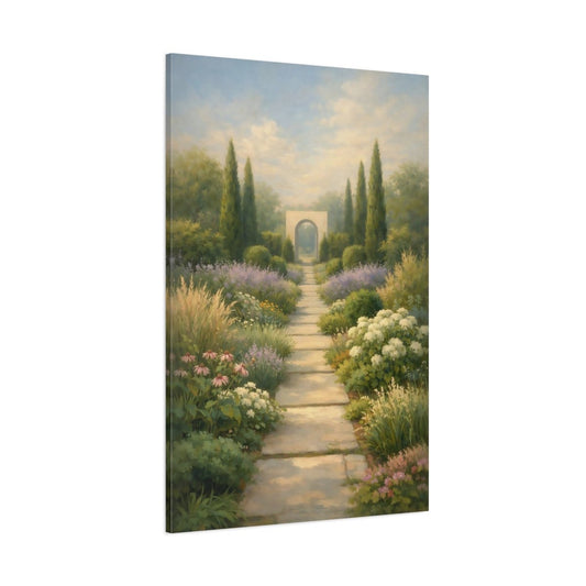 Nature Garden Path Archway - Canvas Wall Art Print - YesArtYes
