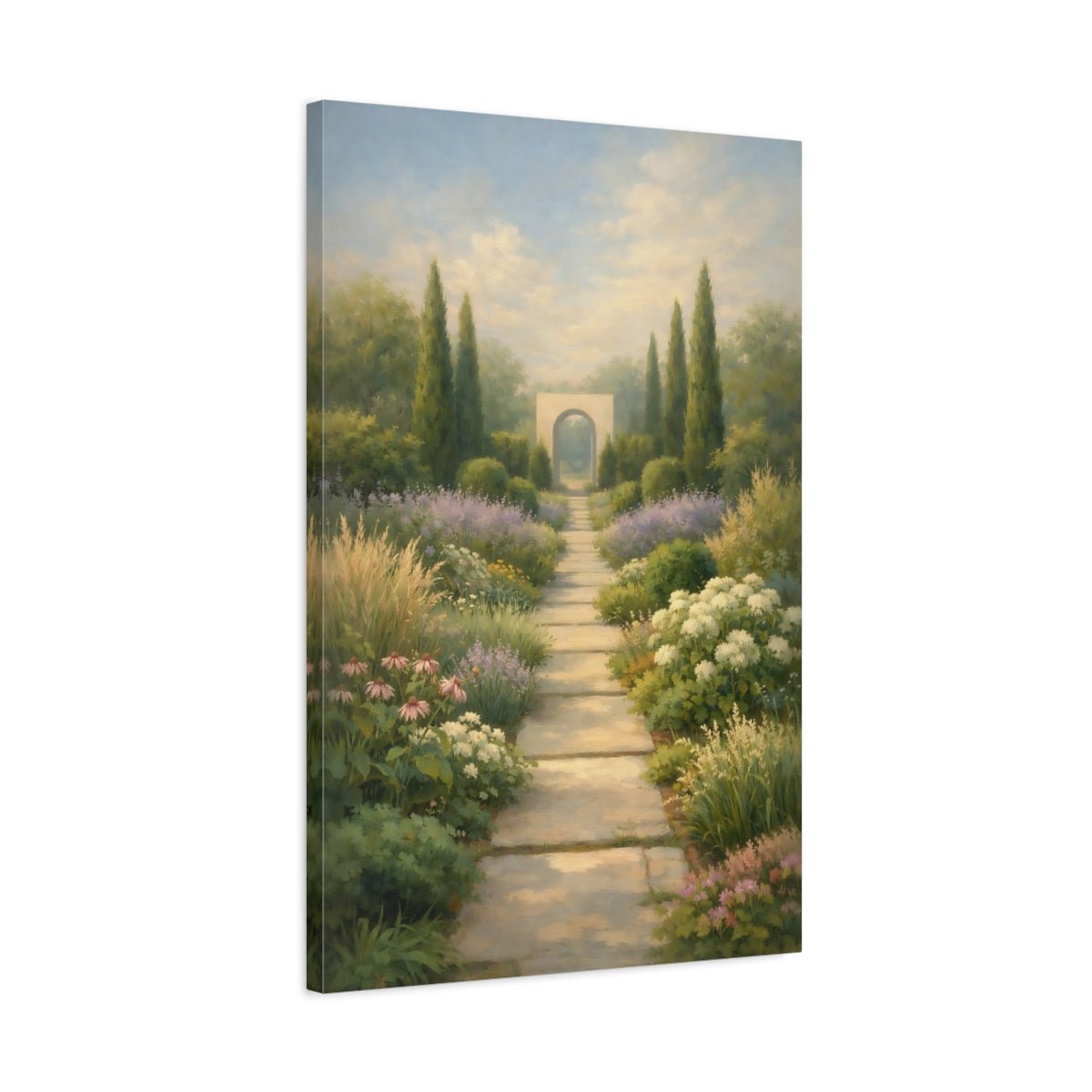 Nature Garden Path Archway - Canvas Wall Art Print - YesArtYes