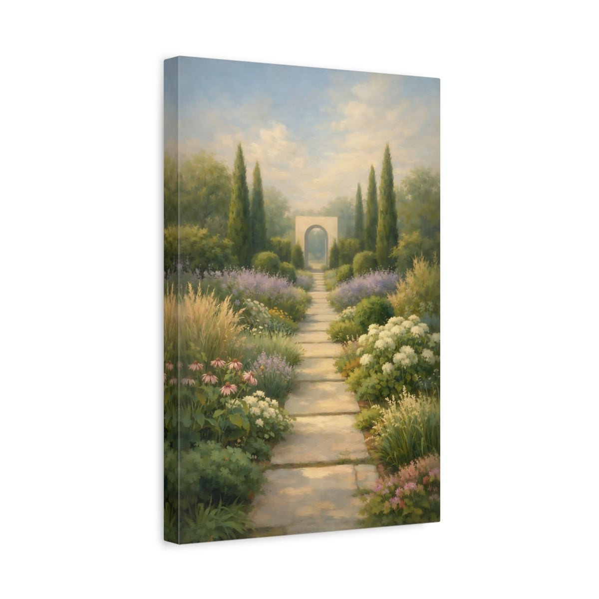 Nature Garden Path Archway - Canvas Wall Art Print - YesArtYes