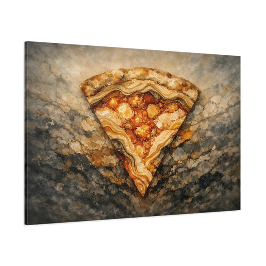 Nature Geode Slice Earthy - Canvas Wall Art Print - YesArtYes