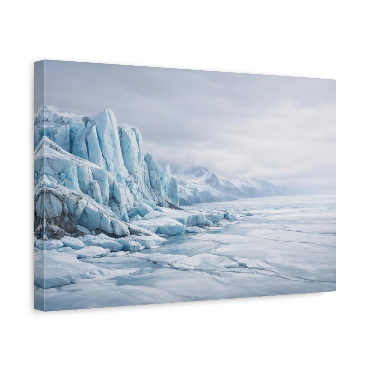 Nature Glacier Blue - Canvas Wall Art Print - YesArtYes