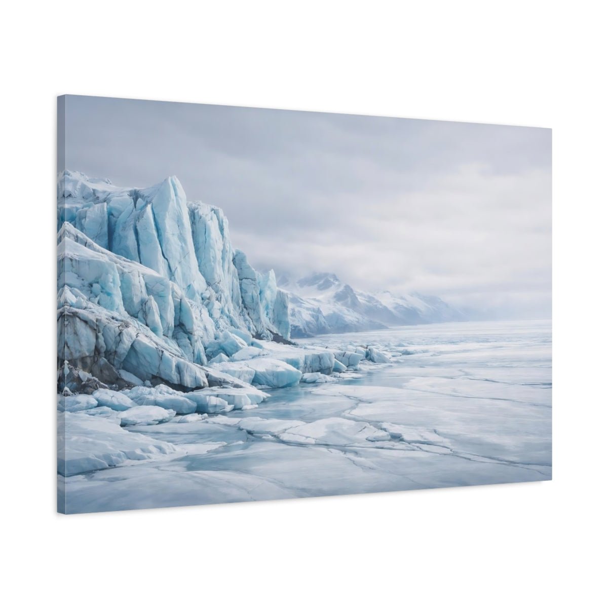 Nature Glacier Blue - Canvas Wall Art Print - YesArtYes