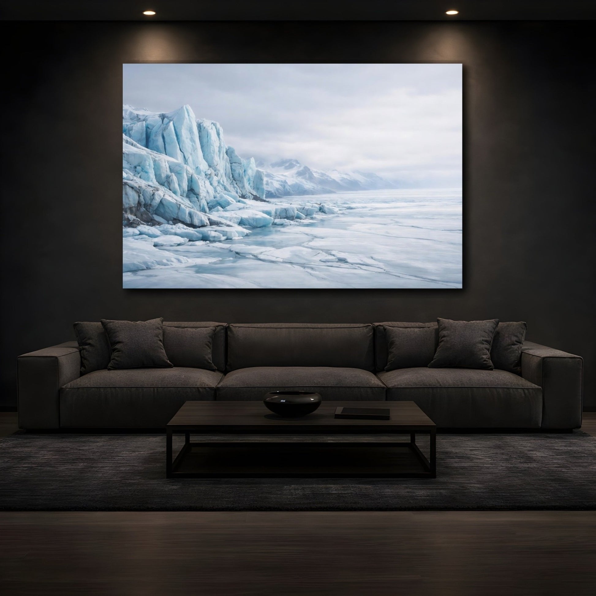 Nature Glacier Blue - Canvas Wall Art Print - YesArtYes
